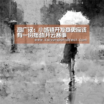 高广汉:小城镇开发商更应该有一份拙劲|开云赛事